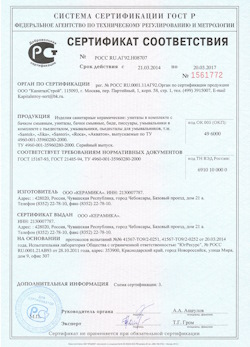 15.02.2025 Верхний Уфалей - Изделия санитарные керамические